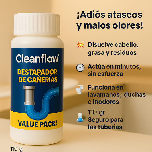 Cleanflow® Destapador Y Limpiador De Cañerias